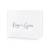 Wesele i ślub - Księga gości weselnych z sercem, biała - miniaturka - grafika 1