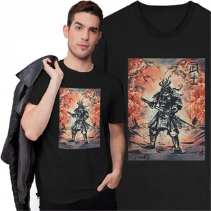 Koszulka Samuraj Ronin Wojownik Japonia Tradycja Obraz Bushido Katana - Koszulki męskie - miniaturka - grafika 1