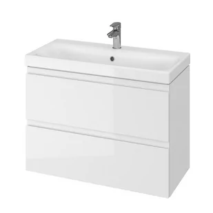 Cersanit Moduo Slim Umywalka meblowa 80x38 cm wąska, biała EcoBox K116-012-ECO - Umywalki - miniaturka - grafika 1