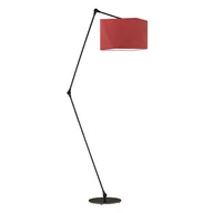 Lampy stojące - Lampa podłogowa LYSNE Osaka, 60 W, E27, czerwona/czarna, 177x60 cm - miniaturka - grafika 1