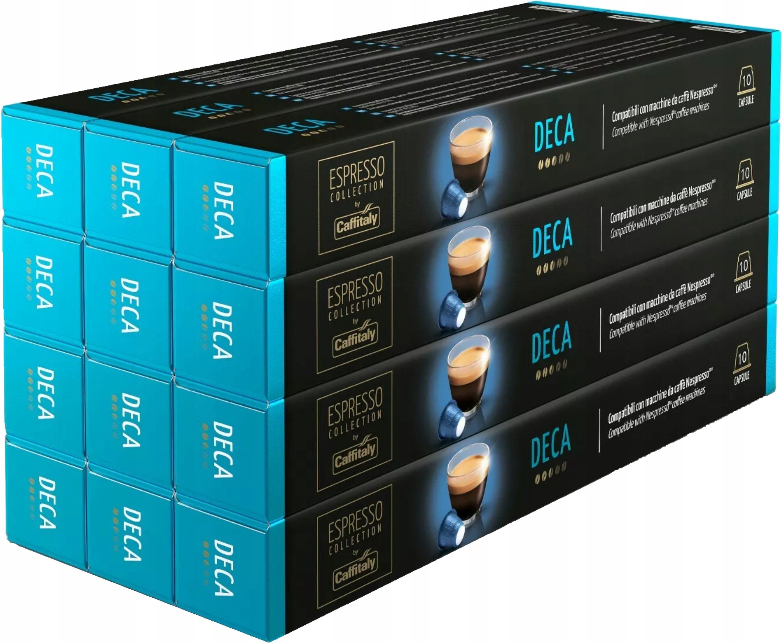 Kapsułki do Nespresso Caffitaly Deca 12 x 10 sztuk Bezkofeinowa