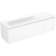 Szafki łazienkowe - Mexen Orio szafka łazienkowa 160 cm z umywalką Vela lewą, 1S, 1D, biała mat - 91A13-16047-3-BBFF01-W23L01 - miniaturka - grafika 1