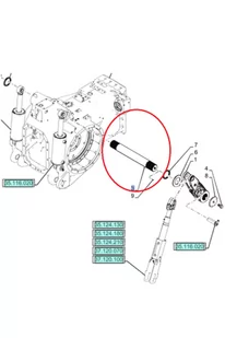NEW HOLLAND CASE WAŁEK RAMIENIA PODNOŚNIKA CNH 48041578 48041578 - Części i akcesoria do maszyn rolniczych - miniaturka - grafika 1