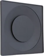 Rury i kanały wentylacyjne - ASKV Anemostat nawiewno-wywiewny kwadratowy 150 czarny - miniaturka - grafika 1