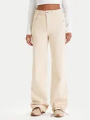 Spodnie damskie - Patrizia Pepe Jeansy 8P0487/D006-W409 Beżowy Regular Fit - miniaturka - grafika 1