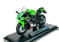 Samochody i pojazdy dla dzieci - WELLY KAWASAKI NINJA ZX-10R 1:18 MOTOCYKL NOWY METALOWY MODEL - miniaturka - grafika 1