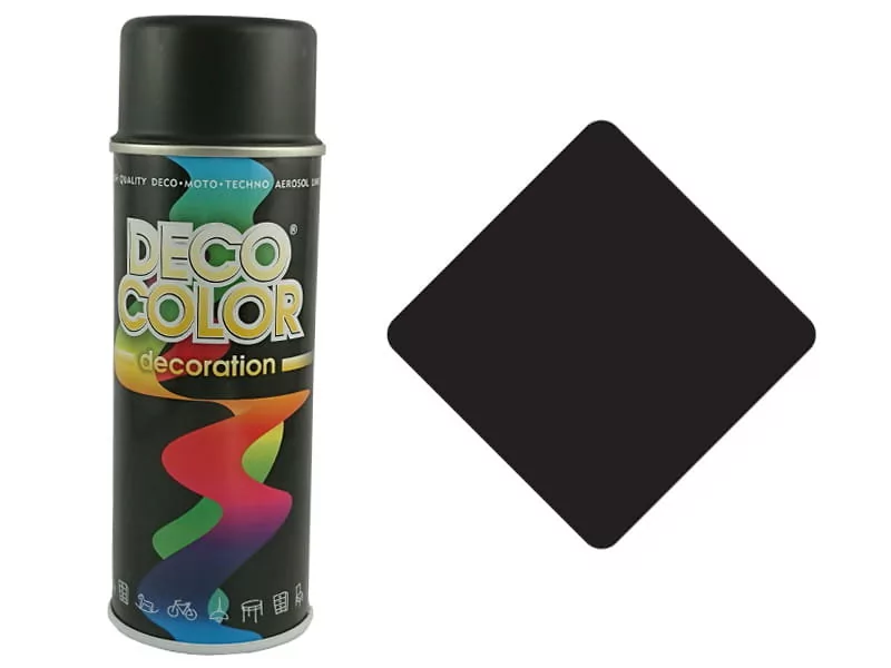 DECO Lakier Spray Czarny Mat 400ml