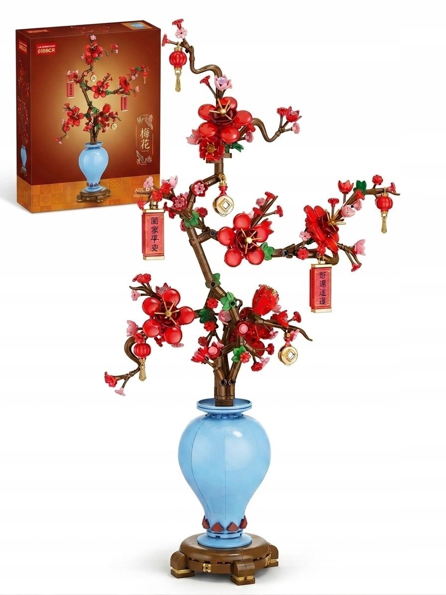 KLOCKI KONSTRUKCYJNE KWIATY BONSAI DRZEWKO ŚLIWY PLUM BLOSSOM ZESTAW 547EL.