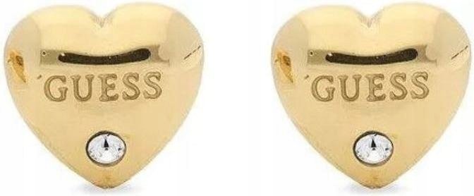 Kolczyki GUESS IS FOR LOVERS serduszka sztyfty eleganckie na prezent modne