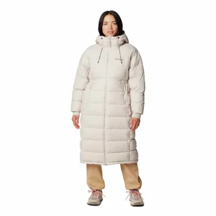 Płaszcz ocieplany damski Columbia Pike Lake II Long Jacket dark stone - S - Kurtki damskie - miniaturka - grafika 1