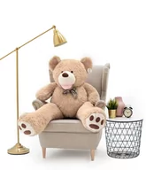 Maskotki i pluszaki - Miś Gustaw, duży Miś Amigo, 140 cm, beżowy - miniaturka - grafika 1