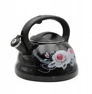 Czajniki na gaz - CZAJNIK EMALIOWANY 3.0L BRUNBESTE BLACK ROSE BB-4552 - miniaturka - grafika 1