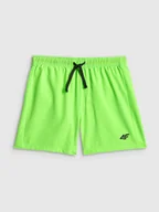 Kąpielówki dla chłopców - 4F Spodenki plażowe boardshorty chłopięce - zielone 146/152 (10-12 lat) - miniaturka - grafika 1