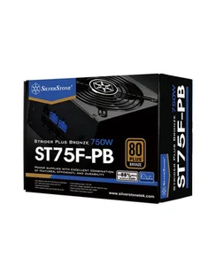 Silverstone ATX PSU SST-ST75F-PB, 750W 80 Plus Bronze, Low Noise 120mm, Modular - Zasilacze komputerowe - miniaturka - grafika 1
