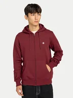 Bluzy męskie - Element Bluza Icon Embroidery ELYFT00199 Bordowy Regular Fit - miniaturka - grafika 1