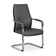 Fotele i krzesła biurowe - B2B Partner Krzesło konferencyjne FANCY, antracyt SL-1703C, 271-44 - miniaturka - grafika 1