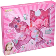 Zabawy w naśladowanie dorosłych - Duży Zestaw Do Makijażu Różowy Cukierek - miniaturka - grafika 1