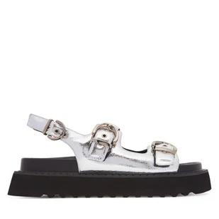 Sandały PINKO Kate 03 SD0293 P049 Srebrny - Sandały damskie - miniaturka - grafika 1