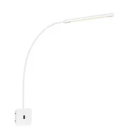 Lampy ścienne - Markslojd Kinkiet LAMPA ścienna ANTENNA 107313 metalowa OPRAWA do czytania LED 6W minimalistyczna biała 107313 - miniaturka - grafika 1