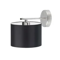 Lampy ścienne - Nowoczesny kinkiet ścienny z czarnym abażurem LUANDA - miniaturka - grafika 1