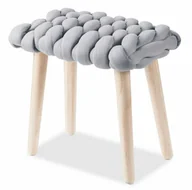 Taborety i hokery - YETI taboret Halmar popielaty  - miniaturka - grafika 1