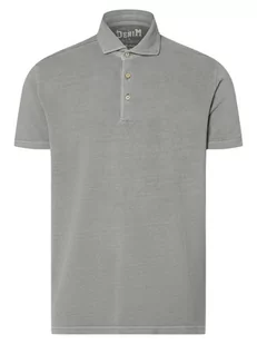 DENIM by Nils Sundström - Męska koszulka polo, szary - Koszulki męskie - miniaturka - grafika 1