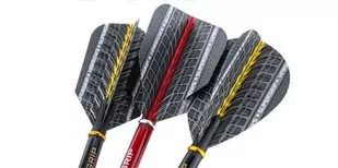 Harrows, Piórka do lotek,Tri Pack Supergrip, 3 szt. - Dart - miniaturka - grafika 1