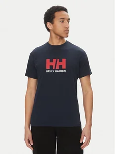 Helly Hansen T-Shirt Logo 54596 Granatowy Regular Fit - Koszulki męskie - miniaturka - grafika 1