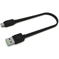 Kable USB - Green Cell Green Cell microUSB GCmatte płaski KABGC01 - miniaturka - grafika 1
