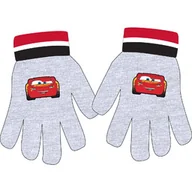 Rękawiczki dla dzieci - Rękawiczki palczaste dziecięce Cars Auta Szare - miniaturka - grafika 1