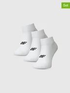 Skarpetki damskie - 4F Skarpety (3 pary) w kolorze białym - miniaturka - grafika 1