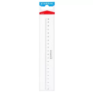 Starpak Linijka Plast Starpak 20cm Pbh 40/960 - Przybory szkolne - miniaturka - grafika 1