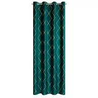 Zasłony - Euro Firany Zasłona Pierre Cardin Margo C.Turkus 140 x 250 Przelotka 1224139 - miniaturka - grafika 1