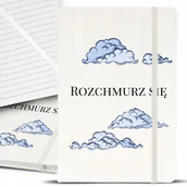 Notesy i bloczki - Notes Notatnik Bujo A5 Biały ROZCHMURZ SIĘ Wzory - miniaturka - grafika 1