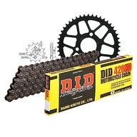 Części motocyklowe - Zestaw łańcuchów DID stal 428HD / 118 zapięcie na klips do Honda CRF FB 125 ccm rok prod. 2017-2020 - miniaturka - grafika 1