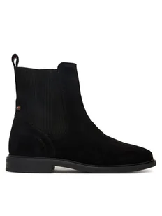 Tommy Hilfiger Sztyblety Flag Boot FW0FW08780 Czarny - Botki damskie - miniaturka - grafika 1