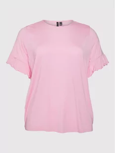 Vero Moda Curve Bluzka Ana 10263880 Różowy Regular Fit - Bluzki damskie - miniaturka - grafika 1