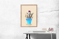 Plakaty - Plakat, Kwiaty w doniczce, 40x50 cm - miniaturka - grafika 1