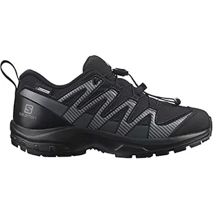 Salomon XA PRO 3D V8 CSWP Unisex dziecięce wodoszczelne buty trekkingowe, Black Ebony - 32 EU - Buty dla chłopców - miniaturka - grafika 1