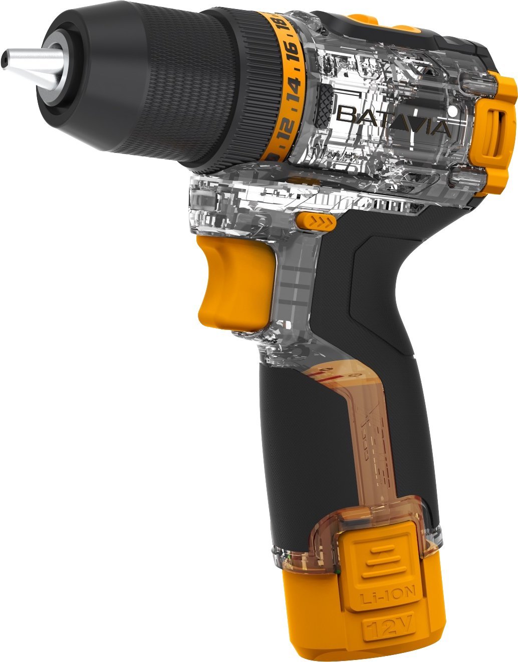 Batavia B.V. Fusion Drill 12V Brushless Drill Driver - Incl. Battery and Charger