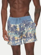 Kąpielówki męskie - Quiksilver Szorty kąpielowe Everyday Straight Volley 15 EQYJV04121 Niebieski Regular Fit - miniaturka - grafika 1