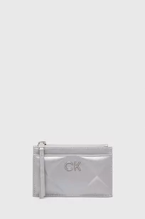 Calvin Klein portfel damski kolor srebrny - Portfele - miniaturka - grafika 1