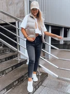 Spodnie damskie - Spodnie damskie jeansowe ENDI czarne Dstreet UY1601-XL - miniaturka - grafika 1
