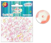 Pasmanteria - Aliga Cekiny okrągłe perłowe, 8mm 10g, Aliga - miniaturka - grafika 1