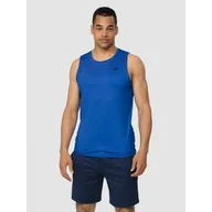 Koszulki sportowe męskie - Męska Koszulka 4F Tank Top Treningowy Niebieski Z22TSMF350-36S - miniaturka - grafika 1