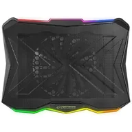 Torby na laptopy - Esperanza PODSTAWKA CHŁODZĄCA GAMING RGB XALOK EGC110 - miniaturka - grafika 1