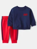 Bluzy i sweterki niemowlęce - carter's 2-częściowy zestaw w kolorze granatowo-czerwonym - miniaturka - grafika 1