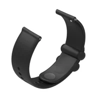 Akcesoria do smartwatchy - Pasek Opaska Bransoleta Silikon Czarny Ring uniwersalna 22mm - miniaturka - grafika 1