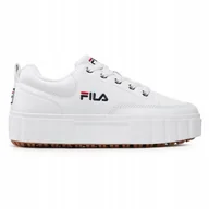 Buty sportowe damskie - Fila Buty Damskie Białe Sandblast L Wmn 40 - miniaturka - grafika 1