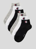 Skarpetki męskie - Krótkie skarpety z nadrukiem z logo w zestawie 6 szt. - miniaturka - grafika 1